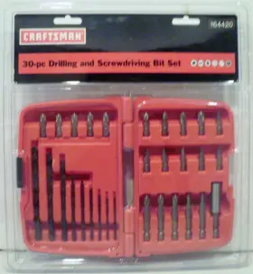 64420 Craftsman 30 Piece Drilling And Screwdriving Bit Set