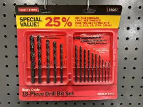 66113 Craftsman Vtg 13pc Drill Bit Set Black Oxide With Case Made In Usa Nos