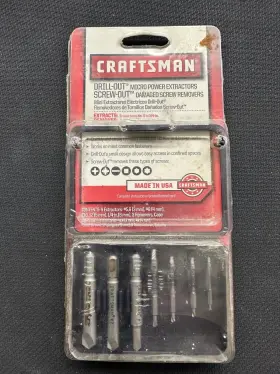 9-52157 Craftsman Nos Sears Drill-out Screw-out Extractors Screw Removers 7 Pc
