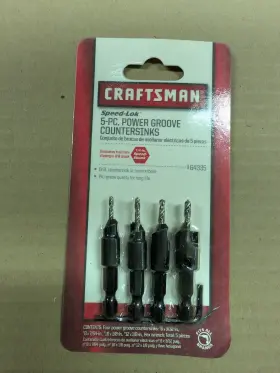 9-64335 Craftsman 5-pc. Countersink Bit Set -