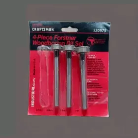920976 Craftsman Vintage Usa Made Forstner Woodworking 3 Pc Bit Set 3/4 7/8 1 Inch New