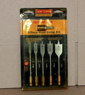 926183 Craftsman Nos Usa Made Professional 6 Piece Wood Boring Set Speed-lok