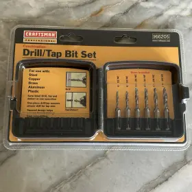 966205 Craftsman Drill/tap Bit Set 6-32 To 1/4-20 6-piece Gauge Capacity