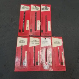 966901 Craftsman Lot Of 7 Nos Sears High Speed Twist Drill Bits Usa