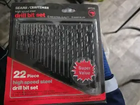 967020 Craftsman Sears/craftsman 22piece High-speed Stell Drill Bit Set #967020