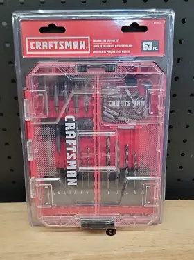 Cmaf1253 Craftsman 53 Piece - Drilling And Driving Set Drill Bits Brand New