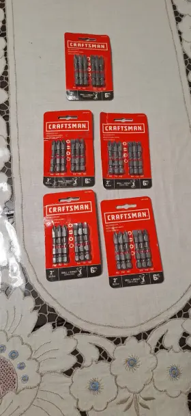 Cmaf2sq-3 Craftsman New 6-pack Screwdriving Bits Drill Impact 2 Inch Sh1 Lot 5
