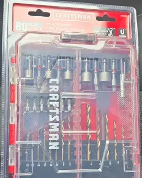 Cmftgdl1 Craftsman 60-piece Drilling And Driving Magnetic Drill/driver Bit Set With Case