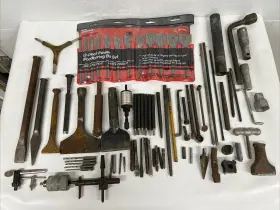 9-20863 Craftsman/misc Large Lot Drills/punches/keys/chisels/etc- Wood Boring Drill