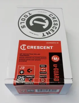 Caumb3bph2-25 Crescent Caumb3bph2 #2 Phillips U-guard Covered Impact Power Bit Ring Magnet 25p