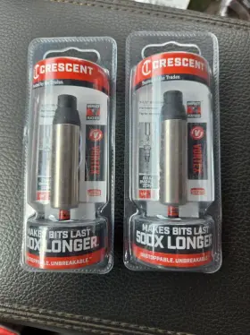 Cavbh3 Crescent Lot Of 2 Vortex 1/4 Inch X 3-1/2 Magnetic Impact Bit Holder