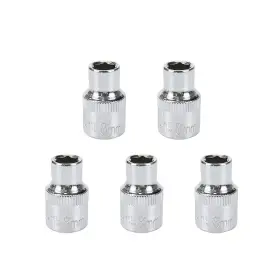 Dhcw2207220045 Dahszhi Shallow Socket 3/8 Inch Drive 8mm 6 Point -5pcs Silver