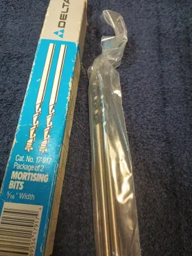 17-917 Delta Package Of 2 5/16 Inch Mortising Bits New Fixed Us Shipping