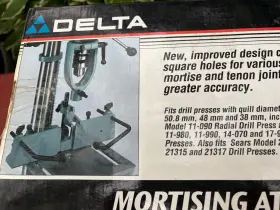 Delta Tools - Power Equipment Corporation 17-935 Mortising Attachment Complete With Manual For Drill Press