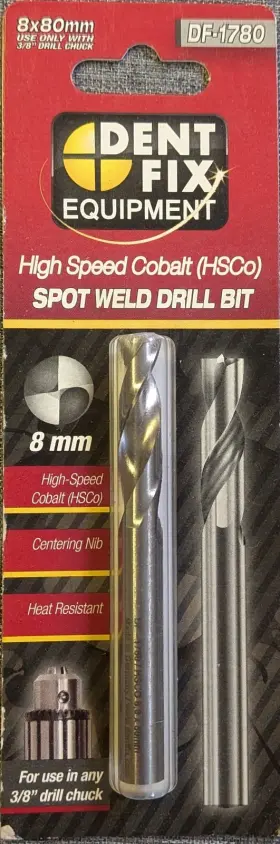 Df-1780 Dent Fix 8x80mm Hsco Spot Weld Drill Bit Brand New Sealed
