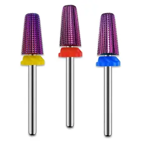 Depvko 313100569552 3pcs Carbide 5 In 1 Nail Drill Bit Set- Two Way Rotate Use For Both Left And Rig