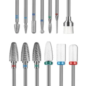 B0924 Depvko 13pc Nail Drill Bits Set For Nails 3pcs Tungsten Carbide 13pcs