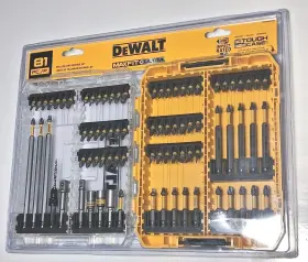 02930 Dewalt 81 Pc Drilling And Driving Bit Set Tough Case Dwaumf81set