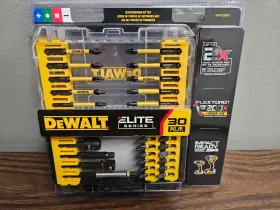 Dewalt 075352351698 Dwafe30set Elite Series Impact Ready 30 Piece Screwdriving Bit Set With Case