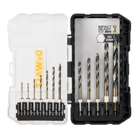 Dewalt 313043375371 Black And Gold Impact Ready Metal Drill Bit Set 12-piece