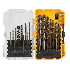 Dewalt 445048561596 Black Oxide Drill Bit Set 21-piece Long Life Ultra Hard Wood Metal New