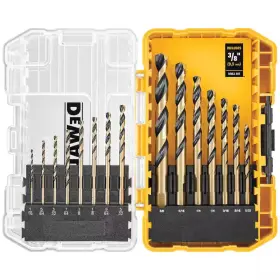 Dewalt 711181391015 Black And Gold Twist Drill Bit Set 15-piece