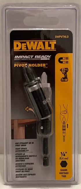 Dewalt 885911020602 Dwpvthld Impact Ready Magnetic Pivot Holder 1/4 Inch Shank - New