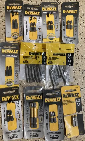 Dewalt 885911344517 Lot Bit Tip Drivers #2 #3 Phillips T30 Torx Torq Impact Ready