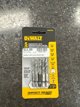 Ps2017681 Dewalt 885911438919 Dwadt5set 5pc Drill And Tap Set