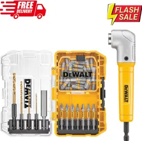 Dewalt 885911740821 Screwdriving Bits Black Oxide Drill Right Angle Adapter Tough Case 40pcs