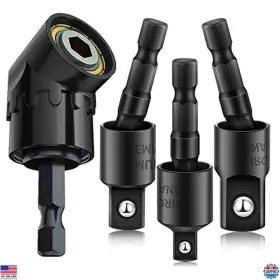 B0b9l6mqkr Dewalt Right Angle Drill Adapter 4-in-1 Impact Bit Extension 360 Rotatable Socket Set