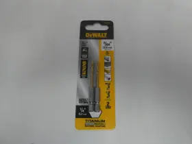 Dd5107 Dewalt New Genuine 1/4 Hex 7/64 Inch Drill Bit 2 Packs Impact Ready Titan