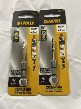 Dd5110 Dewalt 5/32 Inch X 2-13/16 Impact Ready High Speed Hex Shank Drill Bit Set 2