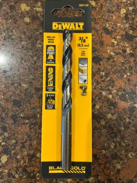 Dw1124 Dewalt 3/8 Inch Drill Bits 60 Bit Factory Box 20 Retail 3-packs New