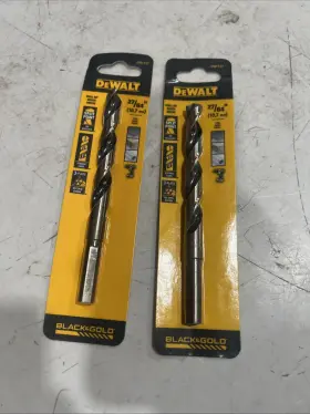 Dw1127 Dewalt 2 27/64 Inch Black Oxide High Speed Steel Drill Bit 3/8 Shank Hss