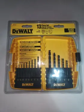 Dw1163 Dewalt Drill Bit Set Black Split Point - 13 Pieces Brand New