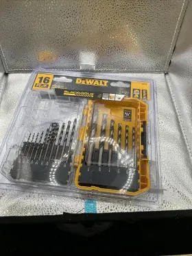 Dewalt Dw1176 Black Oxide Drill Bit Set 16-piece Metal And Wood