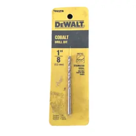 Dw1208 Dewalt 3 1/8 Inch Cobalt Drill Bits