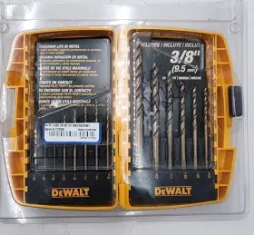 Dw1263 Dewalt Cobalt 3/8 Inch 9.5mm 14 Piece/pc Drill Bit Set With Case Oem/genuine