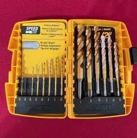 Dw1354 Dewalt 14-piece Titanium Pilot Point Drill Bit Set Note Description