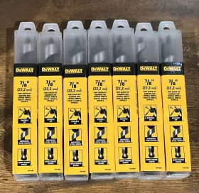 Dw1669 Dewalt Lot Of 7 - 7/8 Inch Ship Auger Bit New In Package