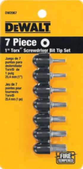 Dw2067 Dewalt 3 Pack - 7-pc. Torx Bit Tip Set