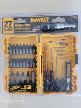 Dw2504tgtwr Dewalt Tough Grip Rapid Load Screwdriver Drill Bit Set 27-piece