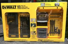 Dw2583 Dewalt 65-piece Pro Drilling/driving/fastening Set Heavy Duty Storage Box
