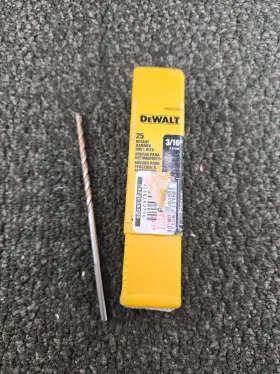 Dw5223b25 Dewalt Qty 25 3/16 Inch Rotary Hammer Drill Bits