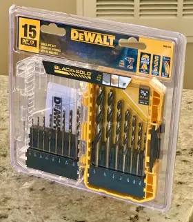 Dwa1195 Dewalt 15 Piece Drill Bit Set With Case
