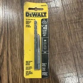 Dwa1410 Dewalt 1/4 Inch -20 Nc Tap Set With Drill Bit