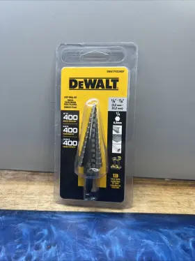 Dwa1710234df Dewalt 1/4-in 13 -step Drill Bit 1/8 Inch To 7/8 New Sealed