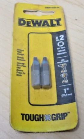 Dwa1sq2-2l Dewalt Tough Grip 1-in #2 Square Bit 2-pc