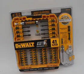 Dwa2fts411r Dewalt Impact Ready 41p Screwdriver Bit Set 10x Magnetic Screw Lock